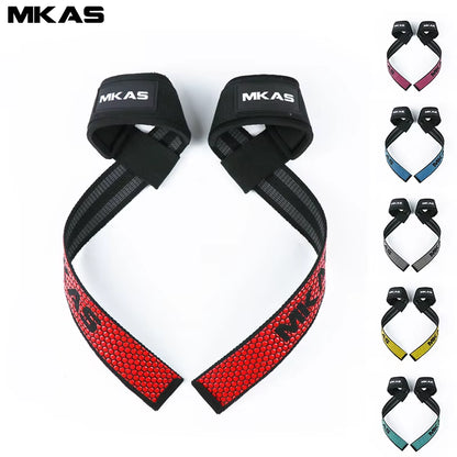 Weight Lifting Wrist Straps Fitness Bodybuilding Training Gym Lifting Straps with Non Slip Flex Gel Grip